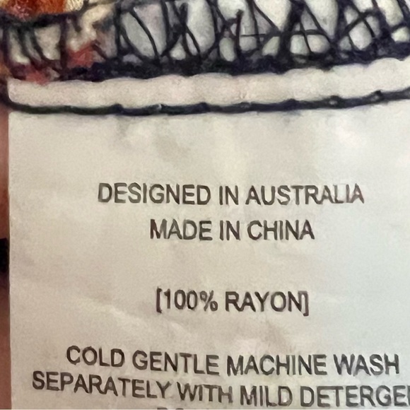 Abel the Label Anthropologie Bohemian Mixed Print Ghandi Maxi Dress Size Small - Picture 11 of 11